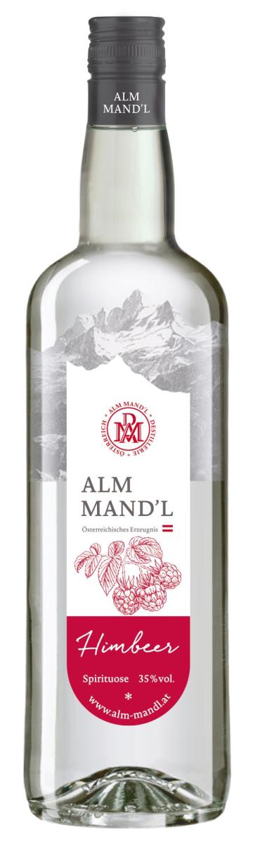 Alm Mandl Himbeer Schnaps 35% 1l