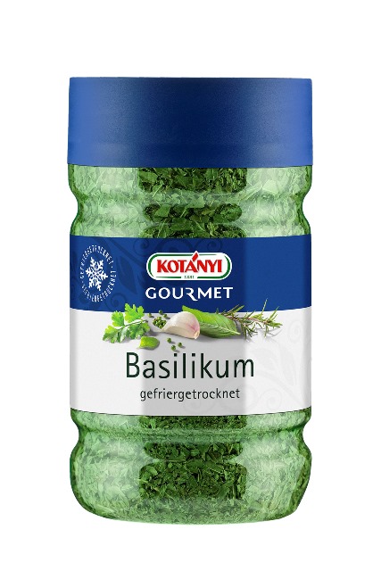 Kotanyi Basilikum gefriergetrocknet 1200ccm Dose Kotanyi Basilikum gefriergetrocknet 1200ccm Dose
