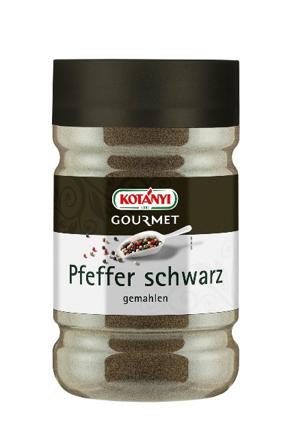 Kotanyi Pfeffer schwarz gemahlen 1200ccm Dose