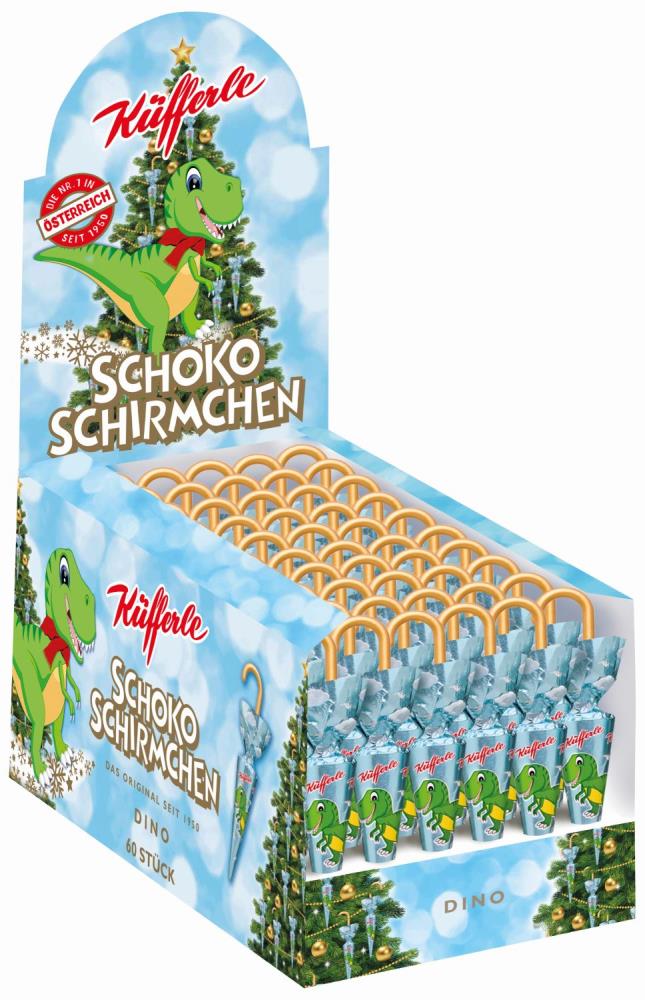 Küfferle Schokoschirmchen DINO 60 Stk.