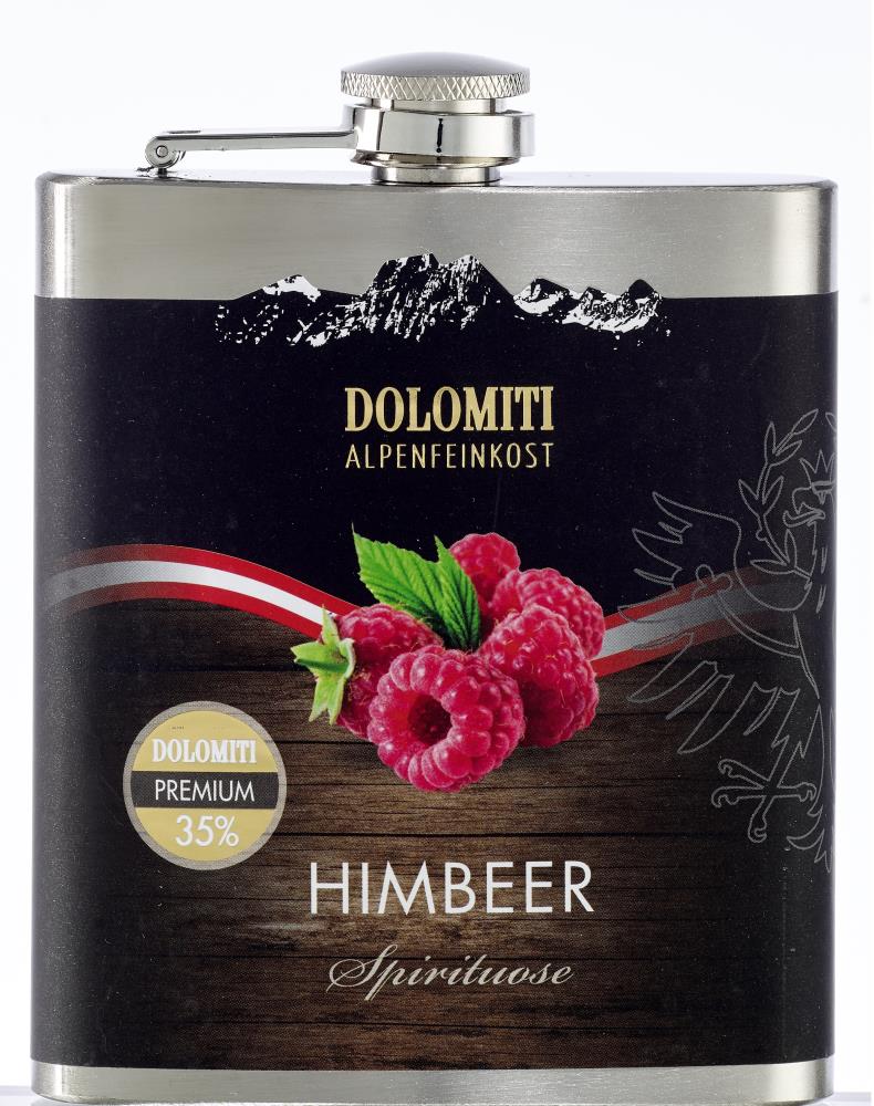Dolomiti Himbeer Spirituose 35% Flachmann 0,2l