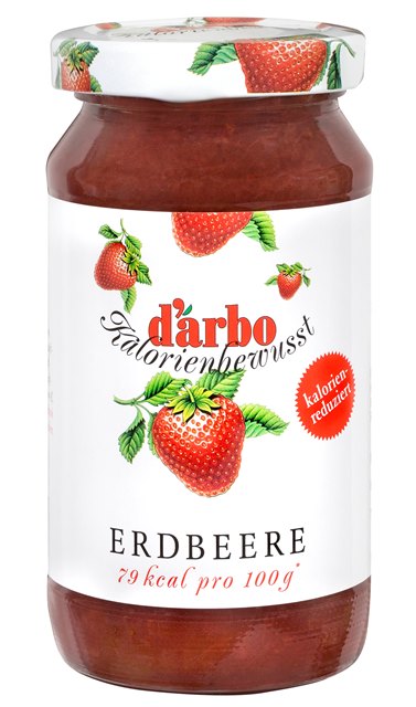 Darbo kalorienreduzierter Fruchtaufstrich Erdbeere 220g