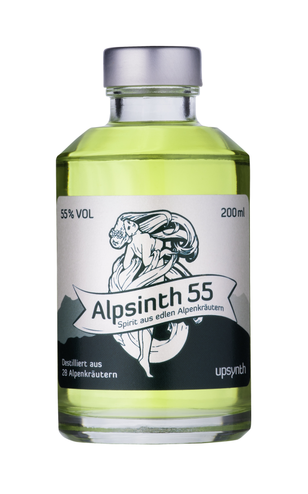 Upsynth Alpsinth Kräuter Spirituose 55% 0,2l