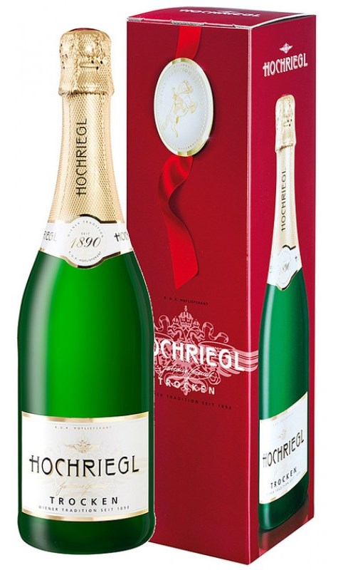 Hochriegl trocken 0,75l im Geschenkkarton - EINWEG