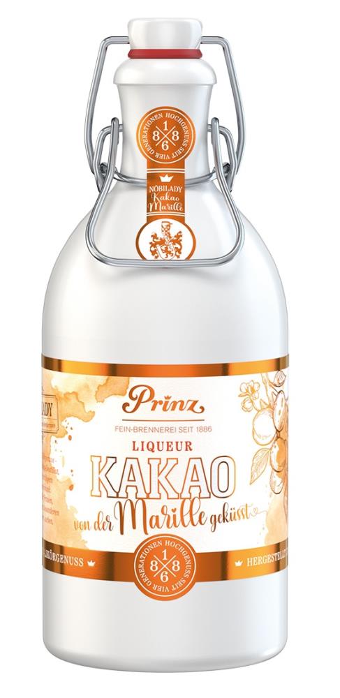 Prinz Nobilady Kakao-Marillen Liqueur 17,7% 0,5l - EINWEG