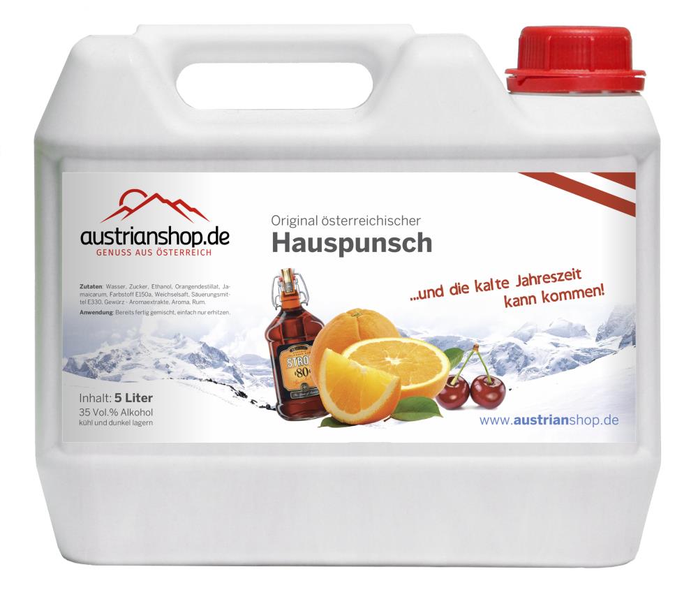 Original österreichischer Hauspunsch 5l - EINWEG