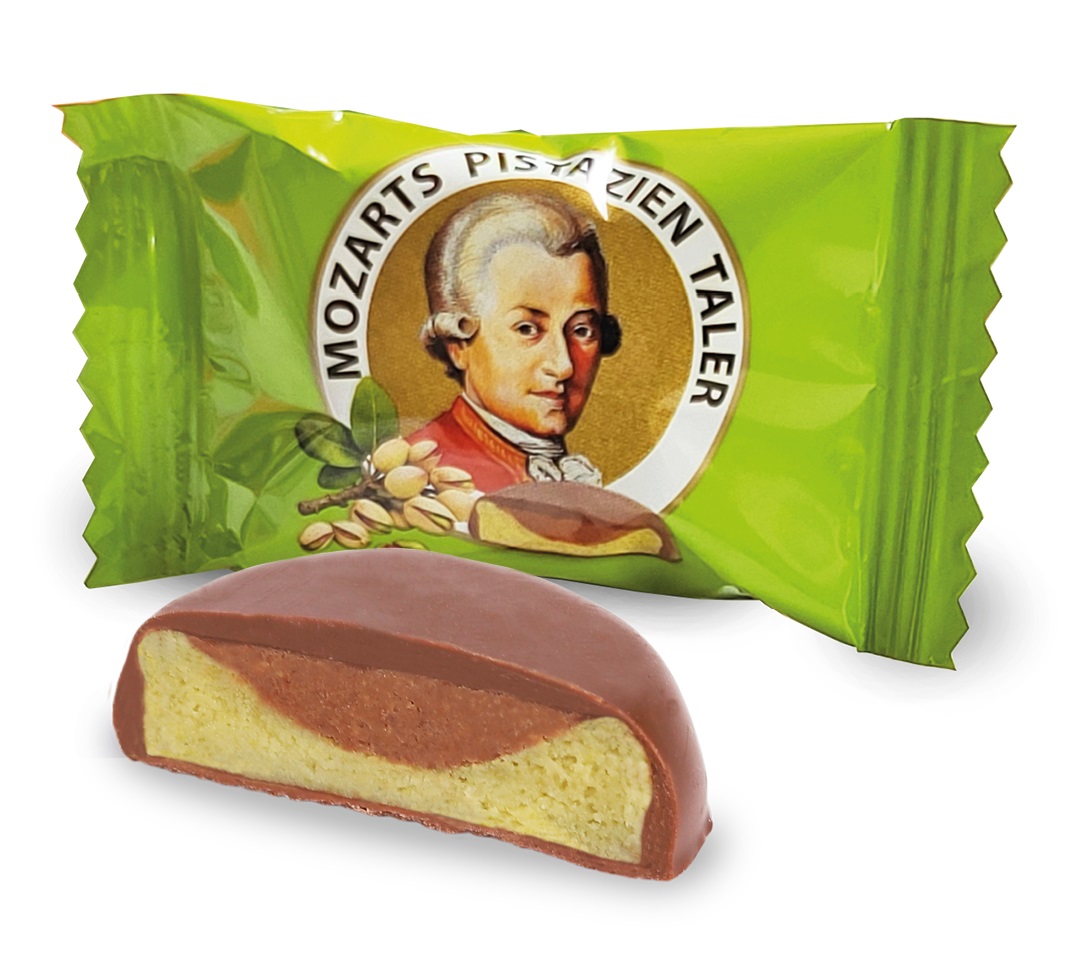 Heindl Mozarts Pistazien Taler lose im Karton (40 Stk.)
