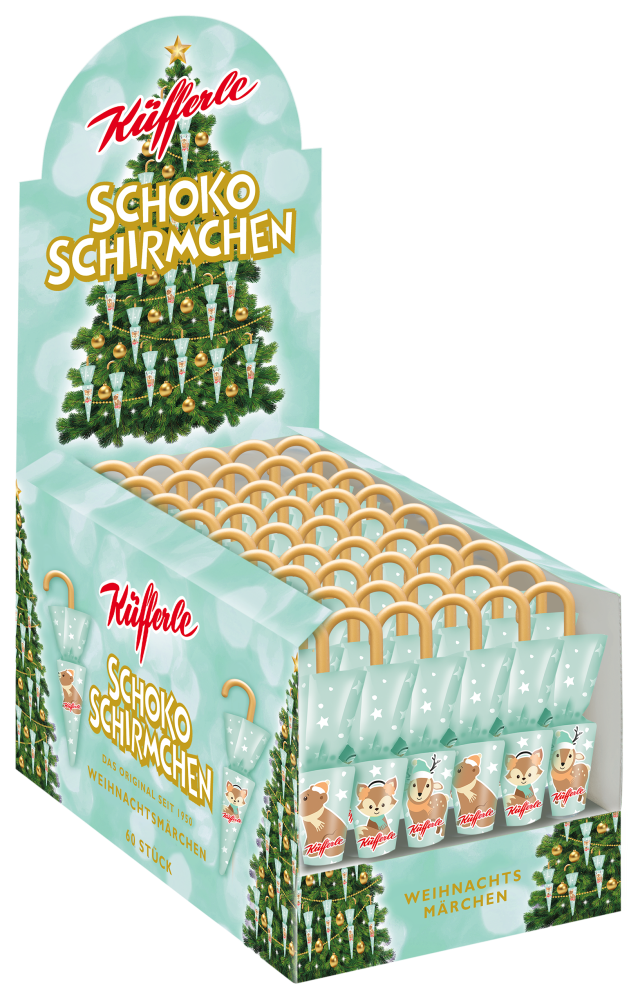 Küfferle Schokoschirmchen WEIHNACHTSMÄRCHEN 60 Stk.