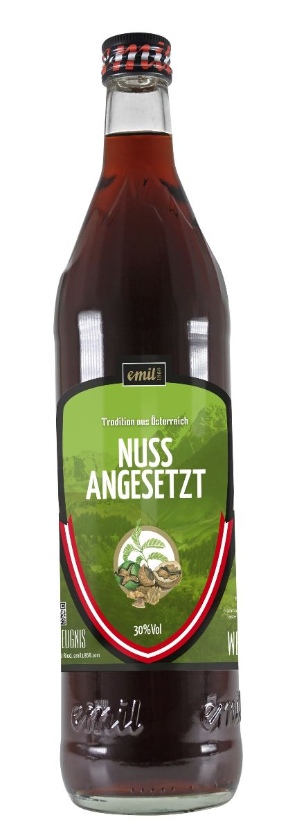 Emil Nuss Schnaps angesetzt 30% 0,7l
