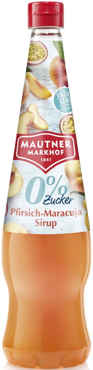 Mautner Markhof Pfirsich-Maracuja 0% Zucker Sirup - EINWEG