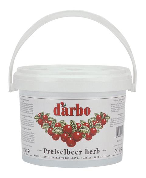 Darbo Preiselbeer herb Fruchtaufstrich 2kg Darbo Preiselbeer herb Fruchtaufstrich 2kg
