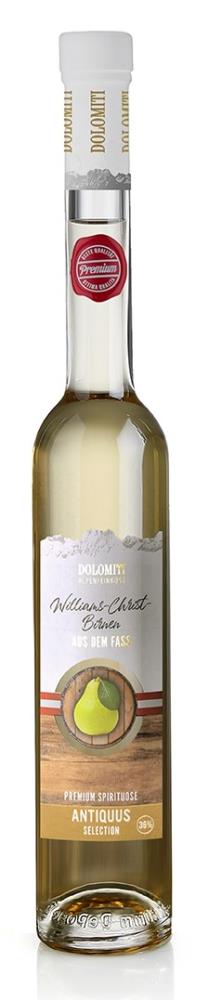 Dolomiti Antiquus Alte Williams-Birne Holzfass 36% 0,5l