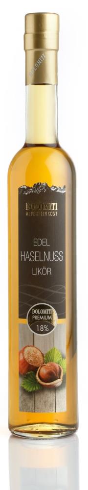 Dolomiti Edel Haselnuss Likör 18% 0,5l