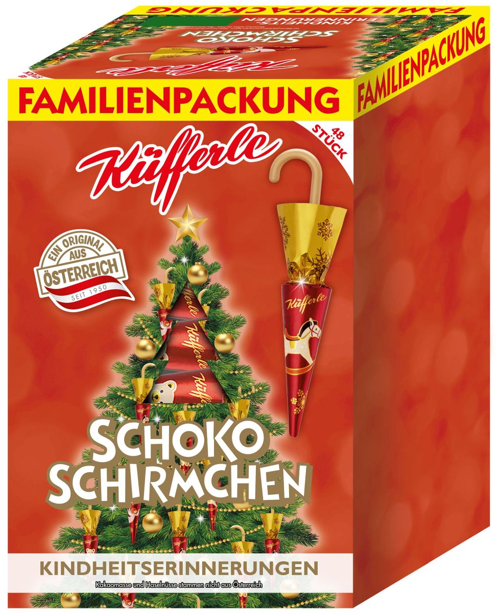 Küfferle Schokoschirmchen KINDHEITSERINNERUNGEN 48 Stk.