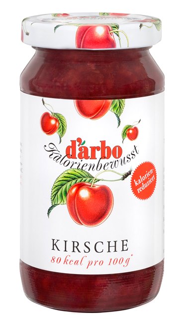 Darbo kalorienreduzierter Fruchtaufstrich Kirsche 220g