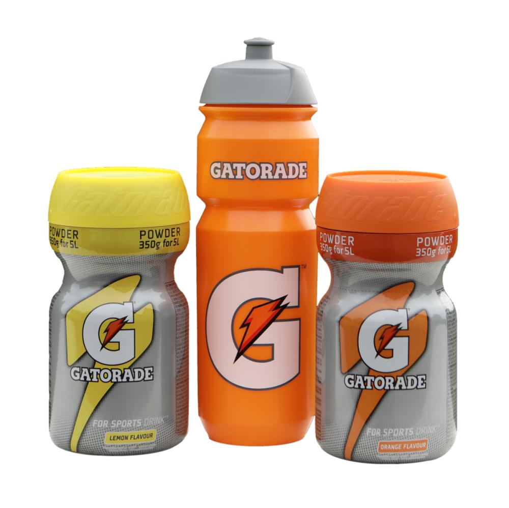 Gatorade Pulver Sportpaket 2x 350g - Trinkflasche GRATIS