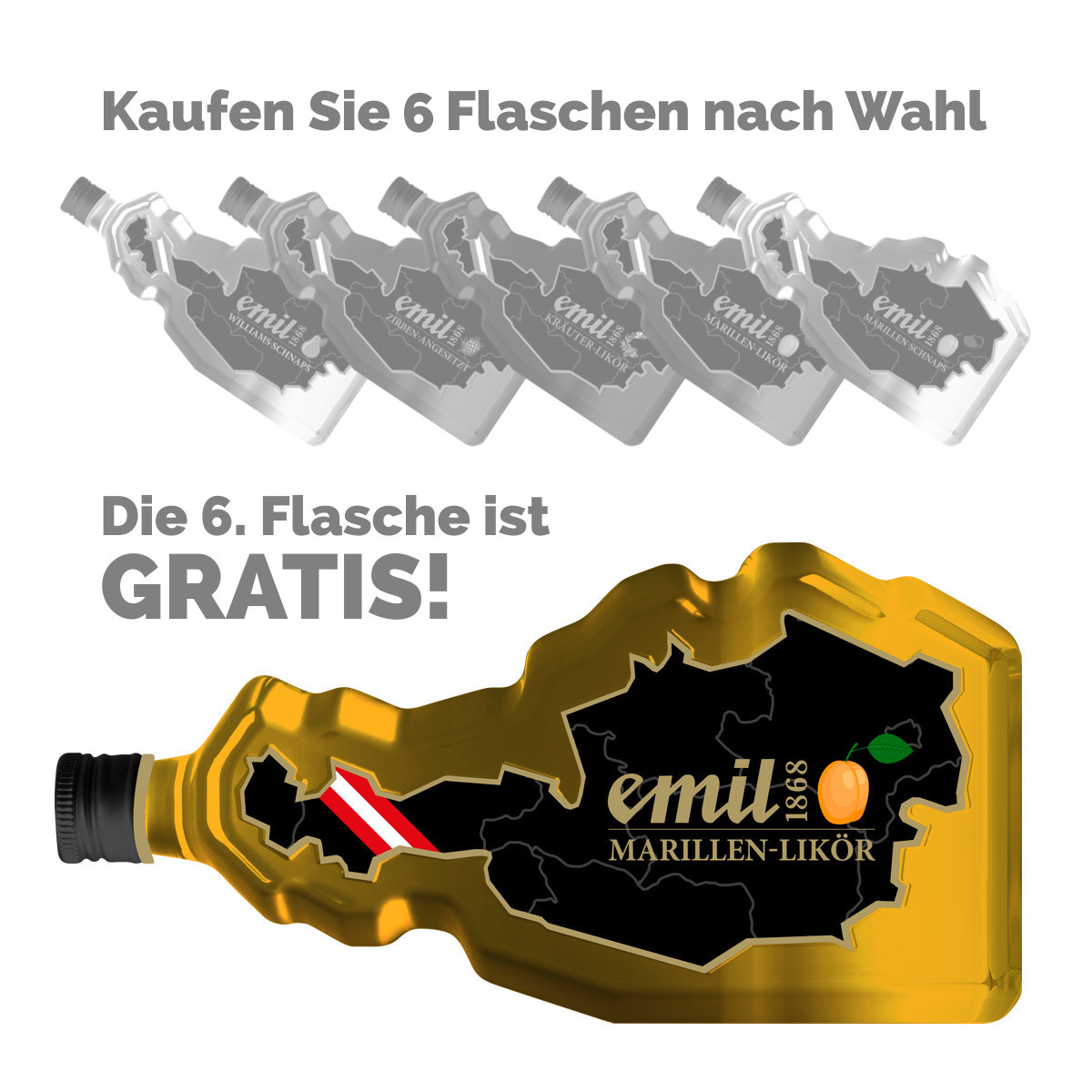 emil Marillen Likör 20% 0,7l Österreich Flasche