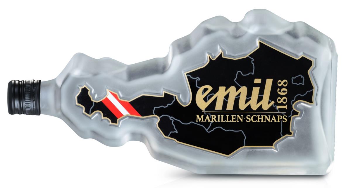 Emil Marillen Schnaps 35% vol. 0,7l Österreich Flasche