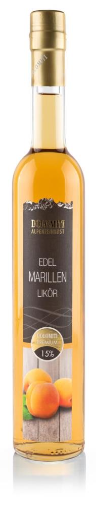 Dolomiti Edel Marillen Likör 15% 0,5l - EINWEG