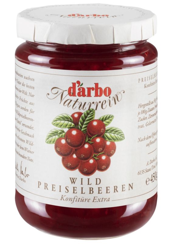 Darbo Wildpreiselbeeren Konfitüre 450g Darbo Wildpreiselbeeren Konfitüre 450g