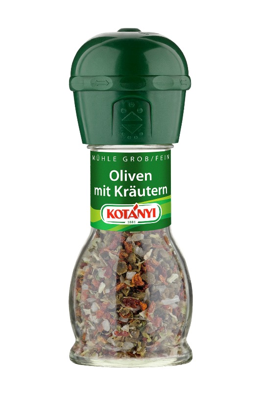 Kotanyi Oliven mit Kräutern Mühle
