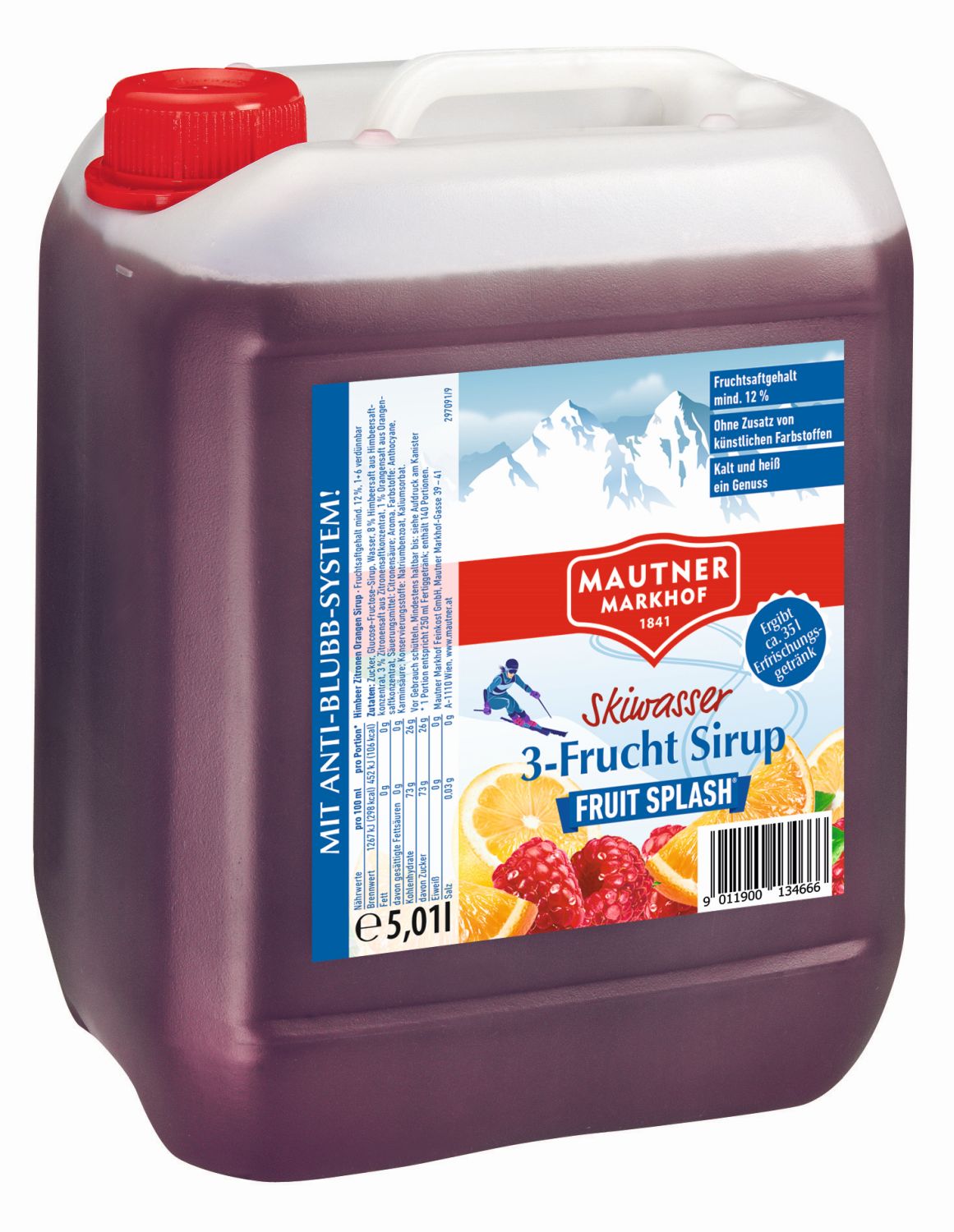 Mautner Markhof Skiwasser Sirup 5l