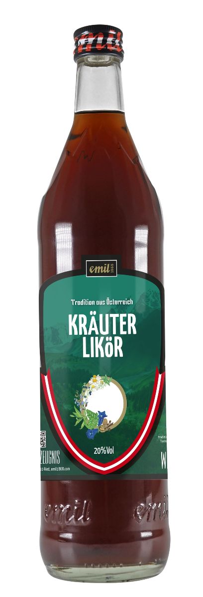 emil-TaÖ Kraftbitter Kräuter Likör 20% vol. 0,7l - EINWEG