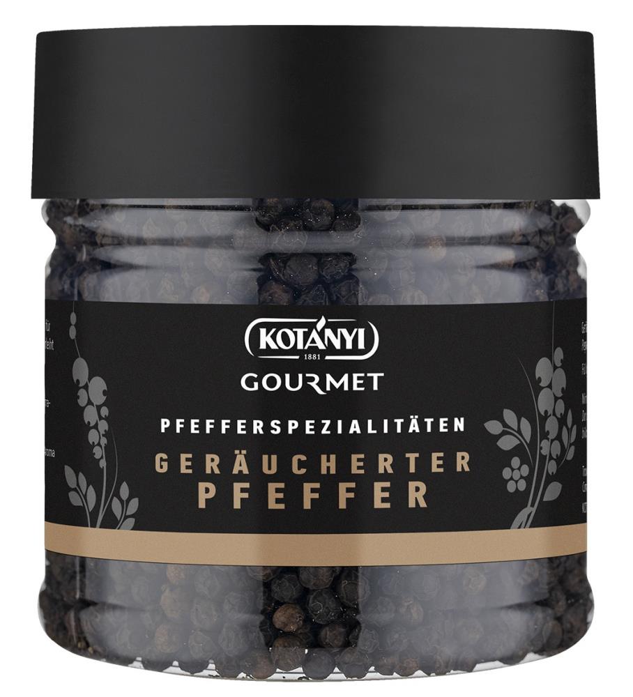 Kotanyi Geräucherter Pfeffer schwarz ganz 400ccm Dose