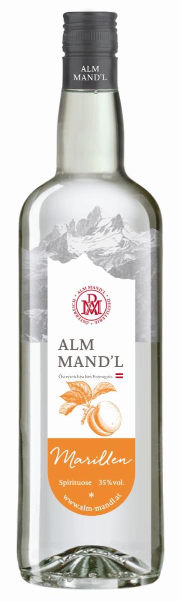 Alm Mandl Marillen Schnaps 35% 1l