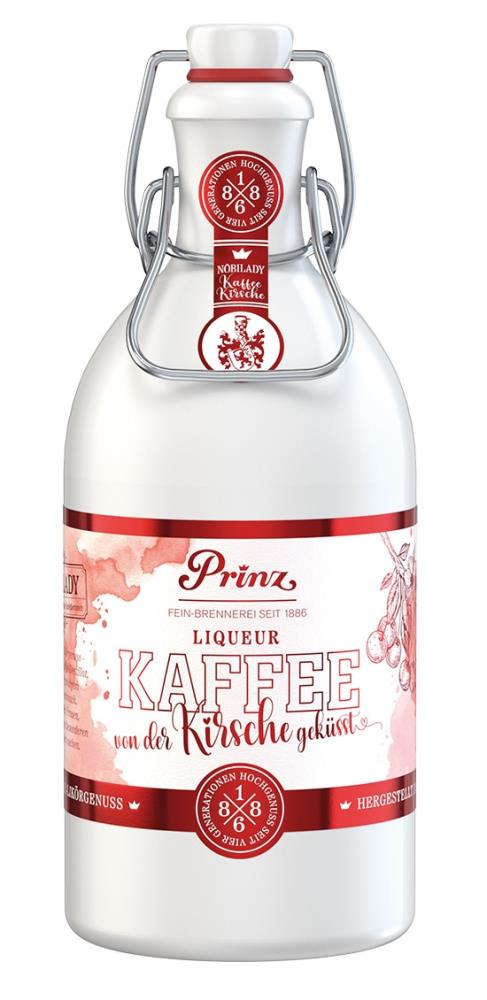 Prinz Nobilady Kaffee-Kirsch Liqueur 17,7% 0,5l - EINWEG