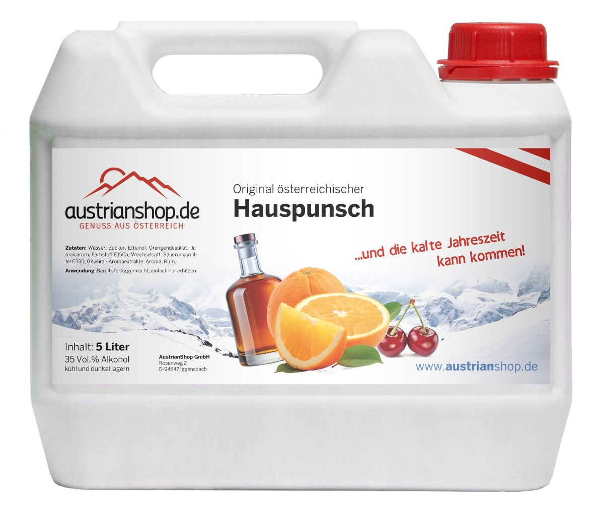 Original österreichischer Hauspunsch 5l - EINWEG