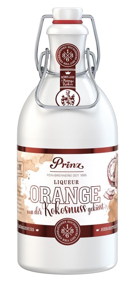 Prinz Nobilady Orange-Kokosnuss Liqueur 17,7% 0,5l - EINWEG