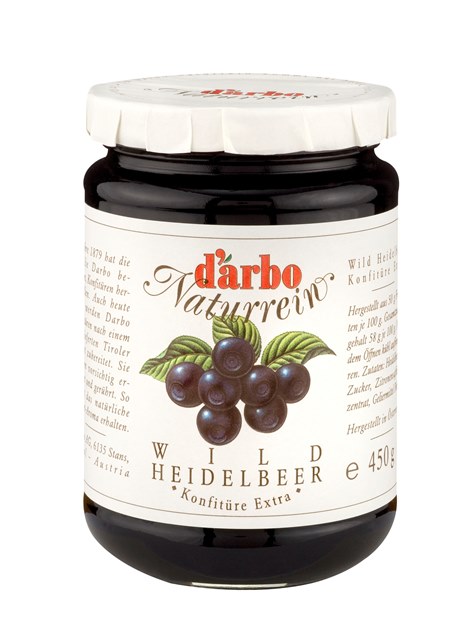 Darbo Wildheidelbeer Konfitüre 450g