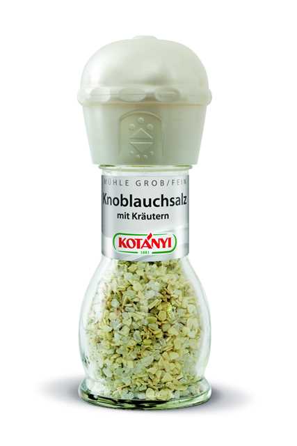 Kotanyi Knoblauchsalz mit Kräutern Mühle