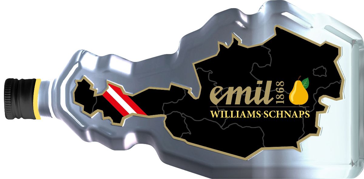 Emil Williams Birnen Schnaps 35% 0,7l Österreich Flasche