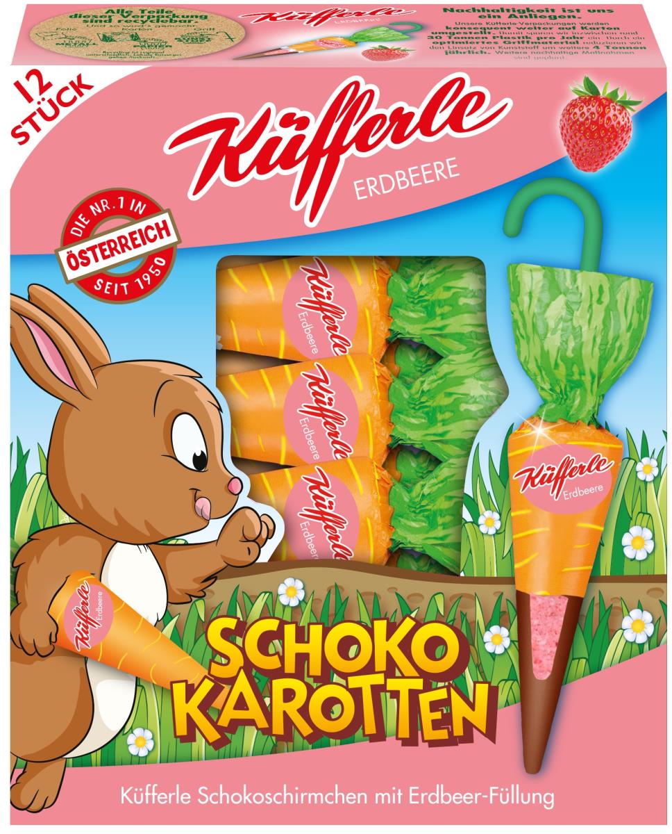 Küfferle Schokokarotte Erdbeer Schokolade 12 Stk.