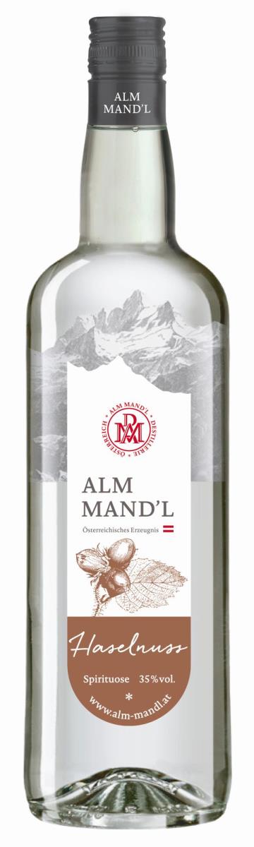 Alm Mandl Haselnuss Schnaps 35% 1l