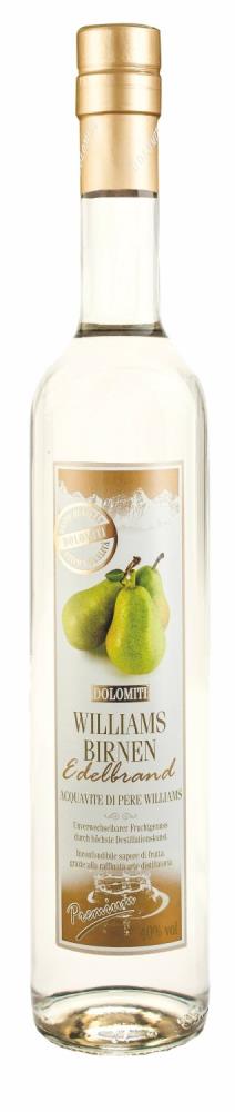 Dolomiti Williams Birnen Edelbrand 40% 0,5l - EINWEG