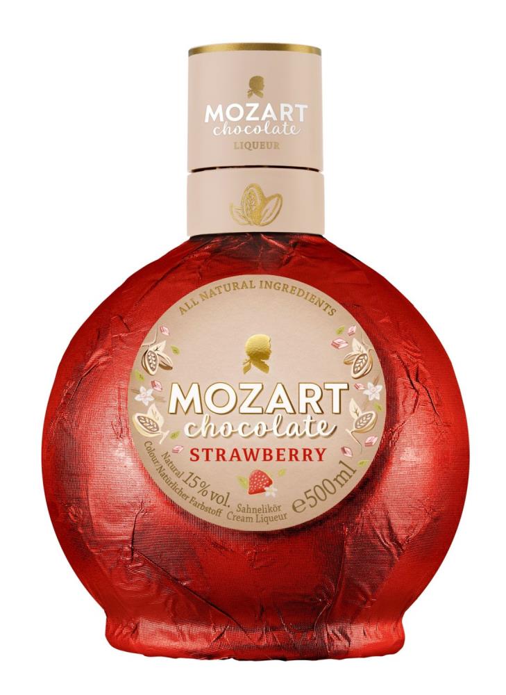 Mozart White Chocolate Cream Strawberry 0,5l