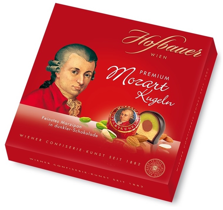 Hofbauer Mozartkugeln in Zartbitter Schokolade 100g Hofbauer Mozartkugeln in Zartbitter Schokolade 100g