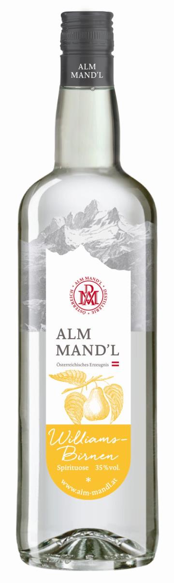 Alm Mandl Williams Birnen Schnaps 35% 1l
