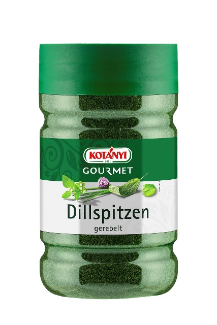 Kotanyi Dillspitzen gerebelt 1200ccm Dose