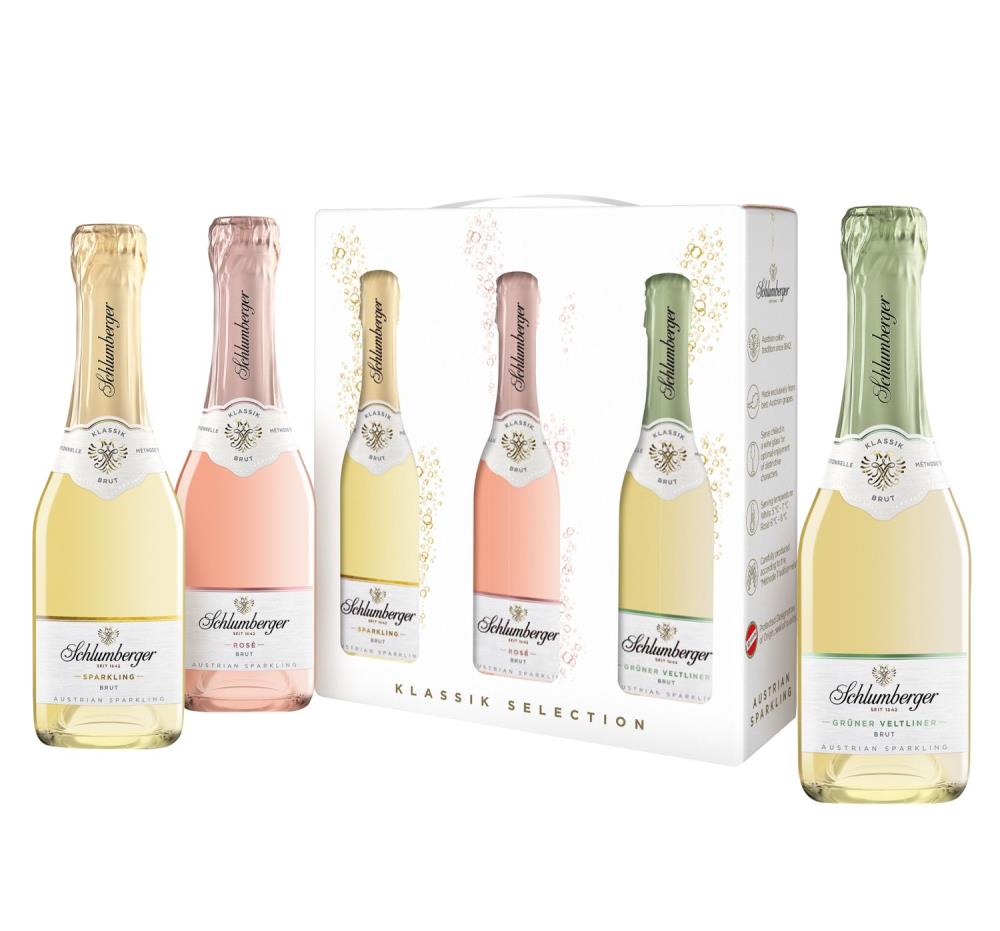 Schlumberger Klassik Selection 0,2l 3er Geschenkbox - EINWEG Schlumberger Klassik Selection 0,2l 3er Geschenkbox - EINWEG