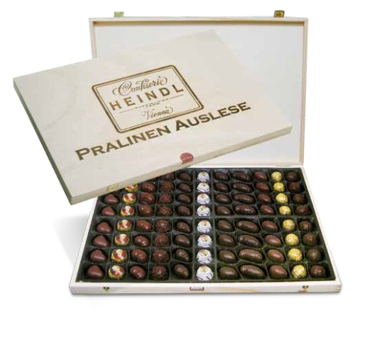 Heindl Pralinen Auslese Holzkassette 1.250g