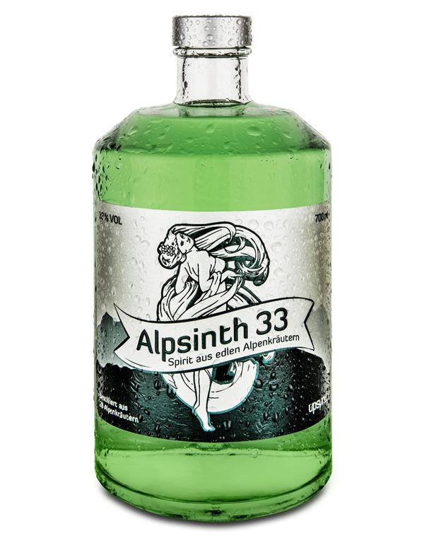 Upsynth Alpsinth Kräuter Spirituose 33% - EINWEG