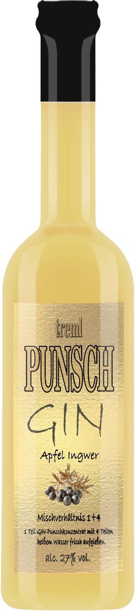 Treml Punschkonzentrat Gin Apfel-Ingwer 27% 0,7l