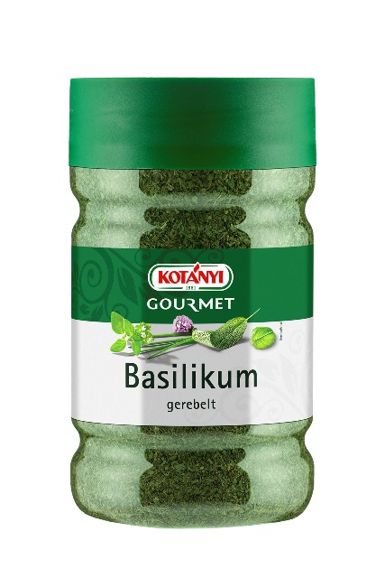 Kotanyi Basilikum gerebelt 1200ccm Dose Kotanyi Basilikum gerebelt 1200ccm Dose