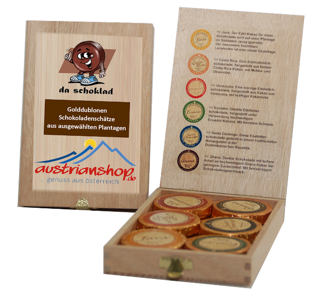 Schokoladen Dublonen Premiumsorten 12 Stk.