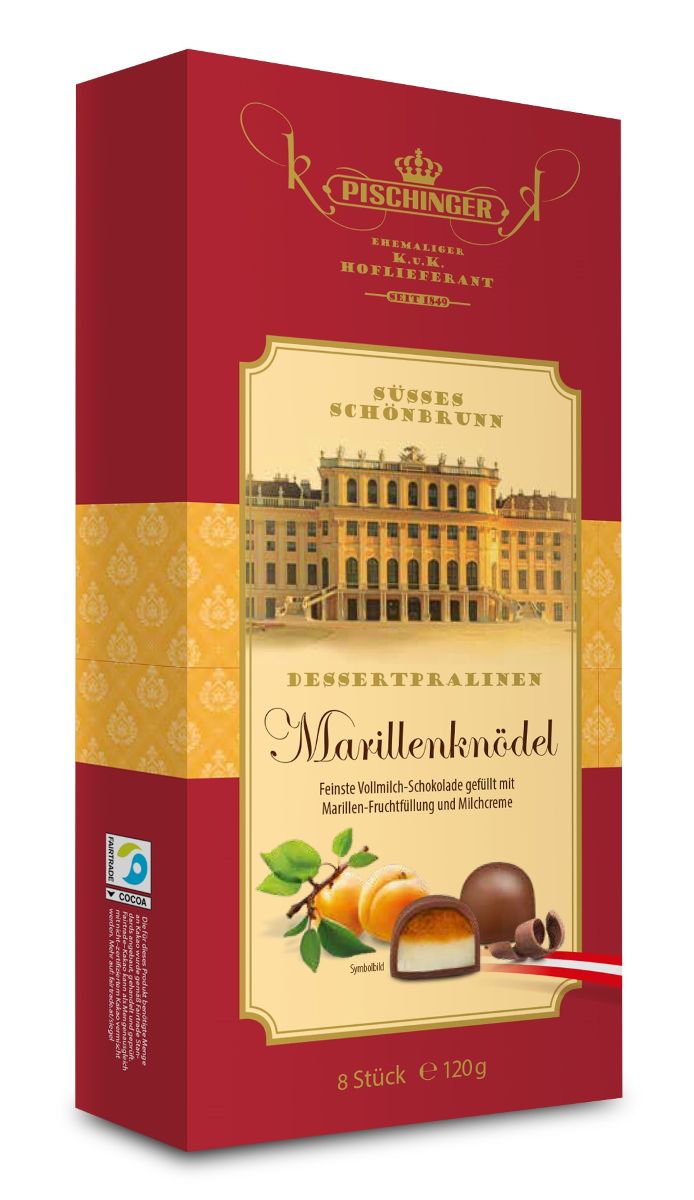 Pischinger Dessertpralinen Marillenknödel 120g
