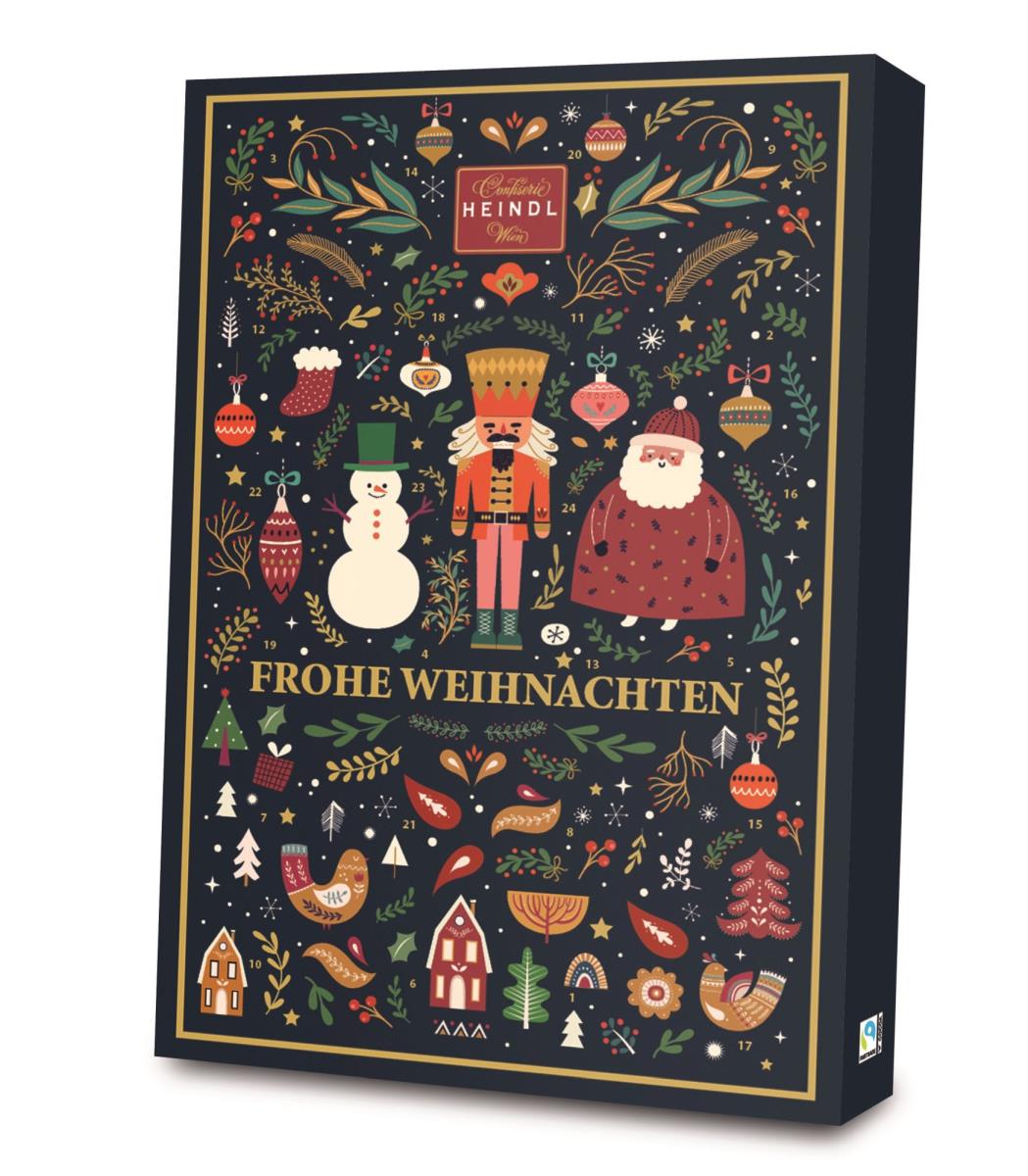 Heindl Adventskalender Schokokugeln 360g